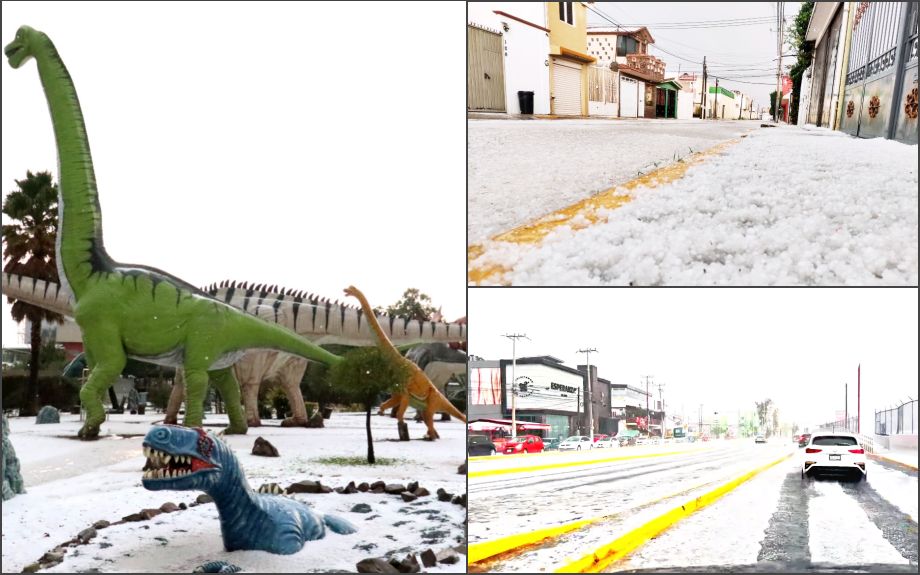 Pachuca se tiñe de blanco con intensa granizada (fotos y videos)