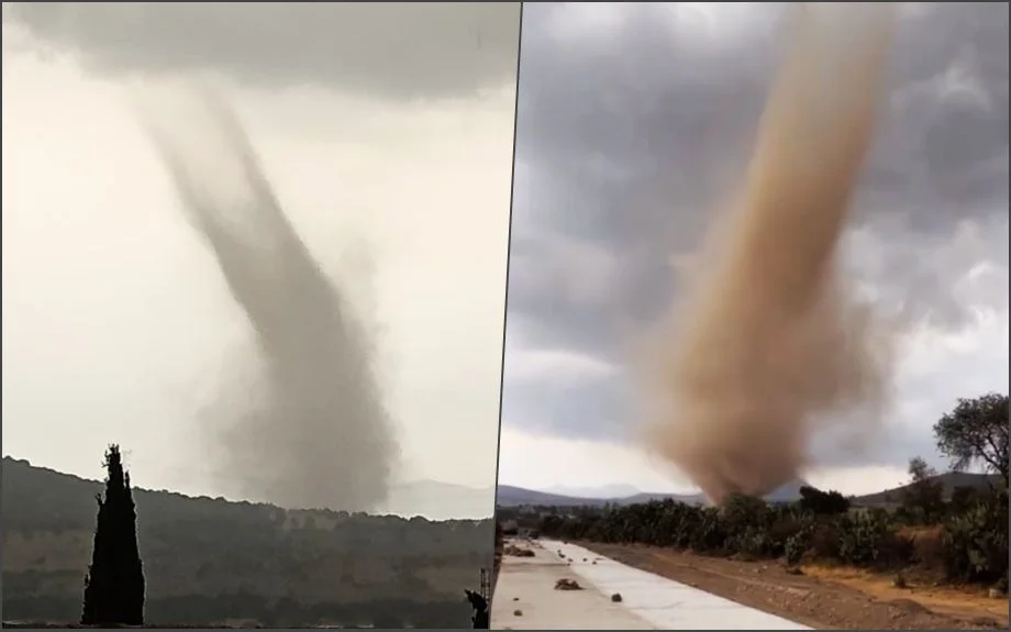 Impresionante tornado impacta en el Pueblo Mágico de Zempoala | VIDEO