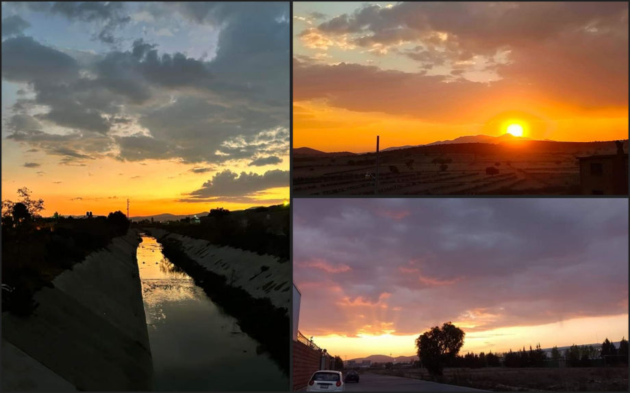 #Espectacular 🌄 Así se vio el atardecer este jueves en Pachuca y alrededores