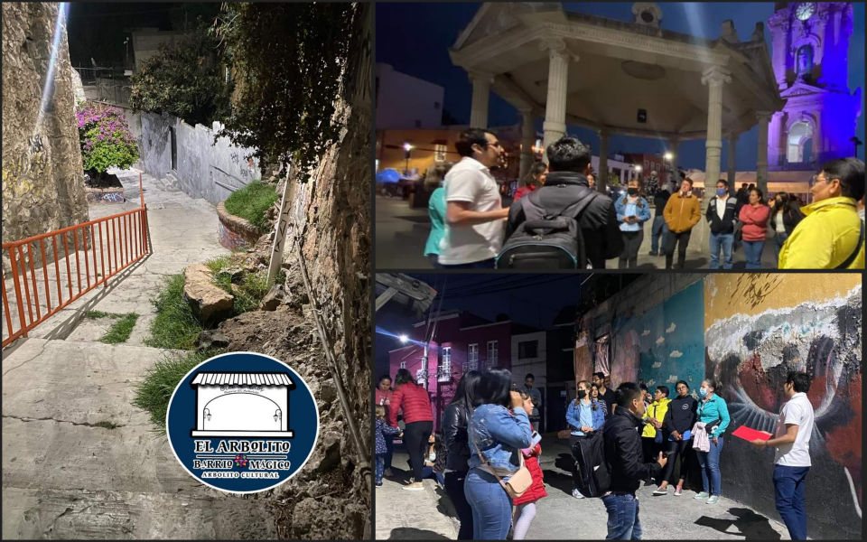 #RinconesDelBarrio 🏘️ Recorrido nocturno en El Arbolito, el Primer Barrio Mágico de Hidalgo