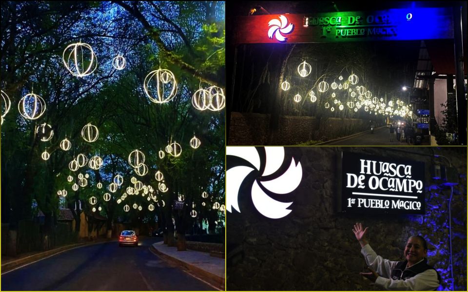 #Galería 💡 Así luce el Pueblo Mágico de Huasca con su nueva iluminación