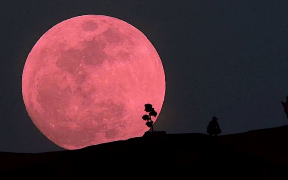 #Espectáculo 🌕 Este jueves se podrá ver la Luna Rosa, el gran evento astronómico de abril