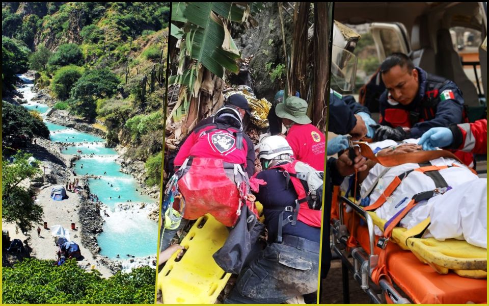 #Sobrevivió 😮 Mujer que desapareció en Grutas Tolantongo es rescatada en una barranca ¡5 días después!