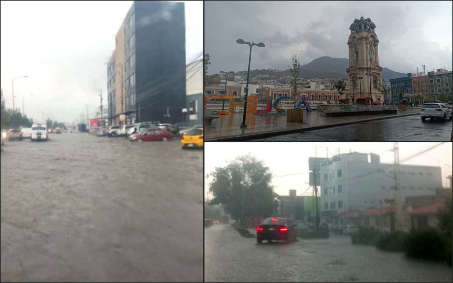 #Fotos: Se cae el cielo en Pachuca; así la intensa lluvia en la capital hidalguense