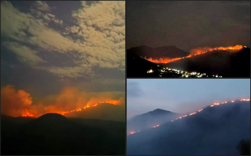 Incendio forestal en el Valle del Mezquital está fuera de control