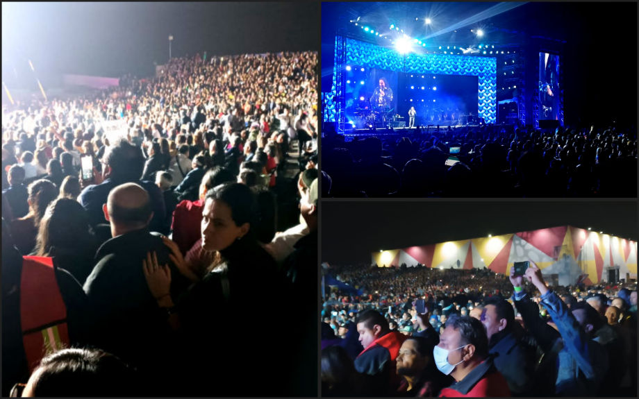 Caos en concierto de Marco Antonio Solís en Pachuca
