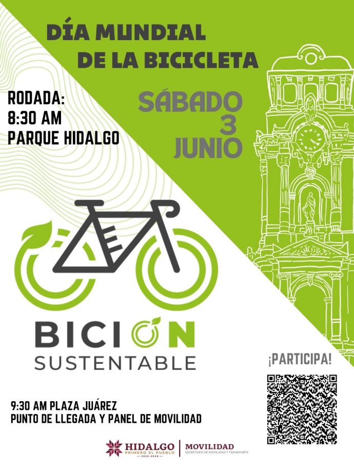 'BiciÓn Sustentable': Invitan a rodada en Pachuca por el Día Mundial de la Bicicleta