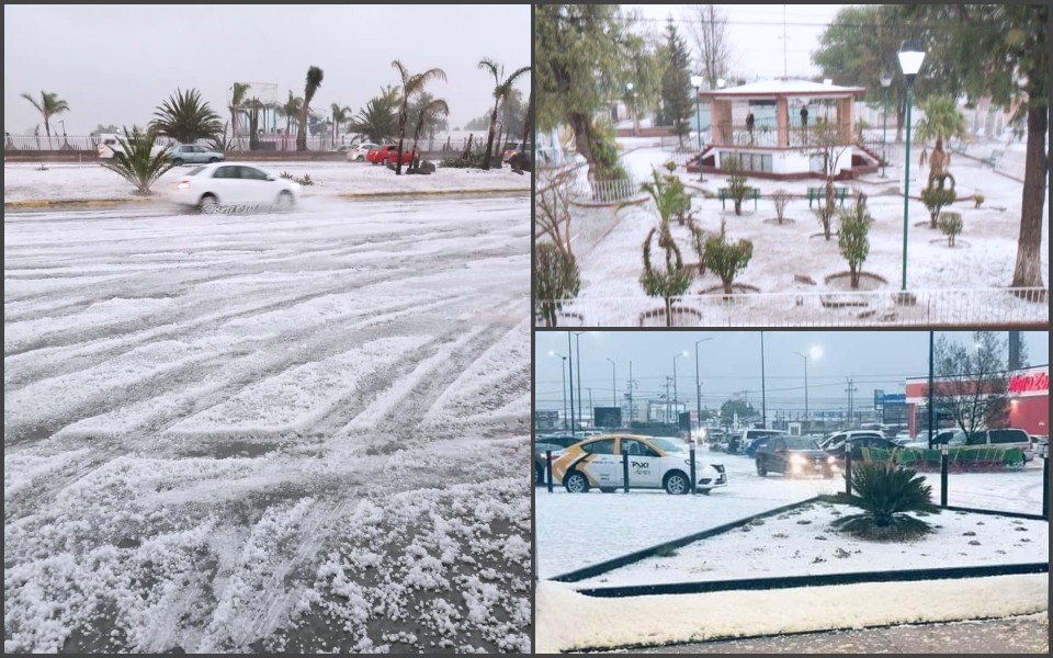 Intensa granizada sorprende al sur de Hidalgo | FOTOS