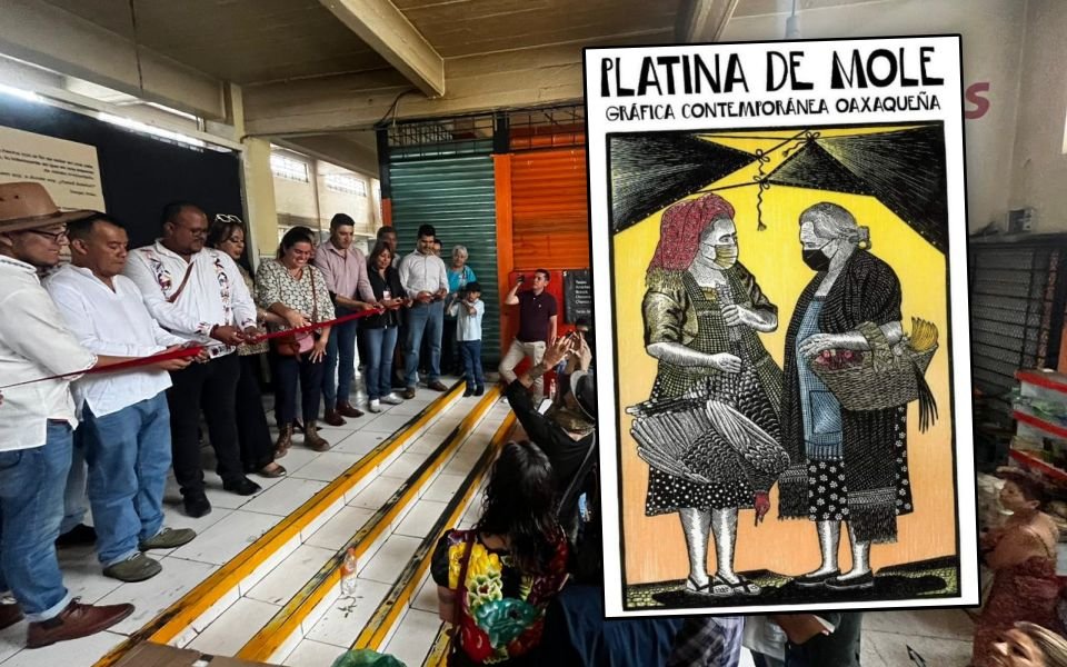 "Platina de mole": inauguran exposición gráfica en el Mercado 1° de Mayo de Pachuca