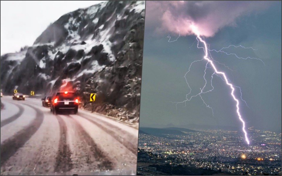 Se desata tormenta eléctrica con granizo en Pachuca y alrededores | Fotos y video