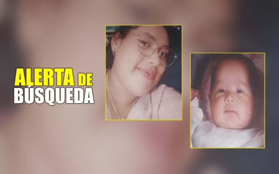 Desaparecen joven madre y su bebé en Pachuca; emiten alertas para encontrarlas