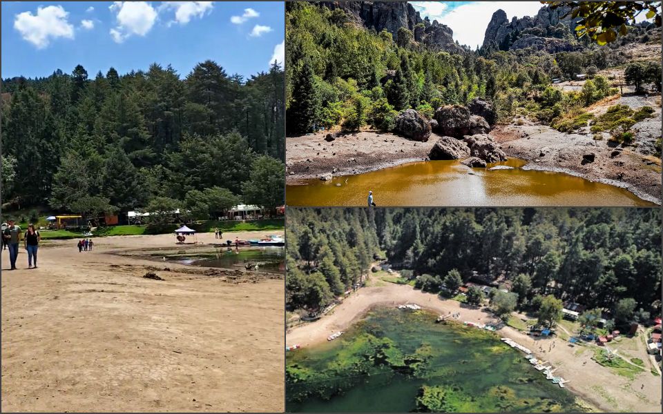 ¡Se está quedando sin agua! Estiaje y fuerte calor secan al Parque Nacional El Chico (fotos)