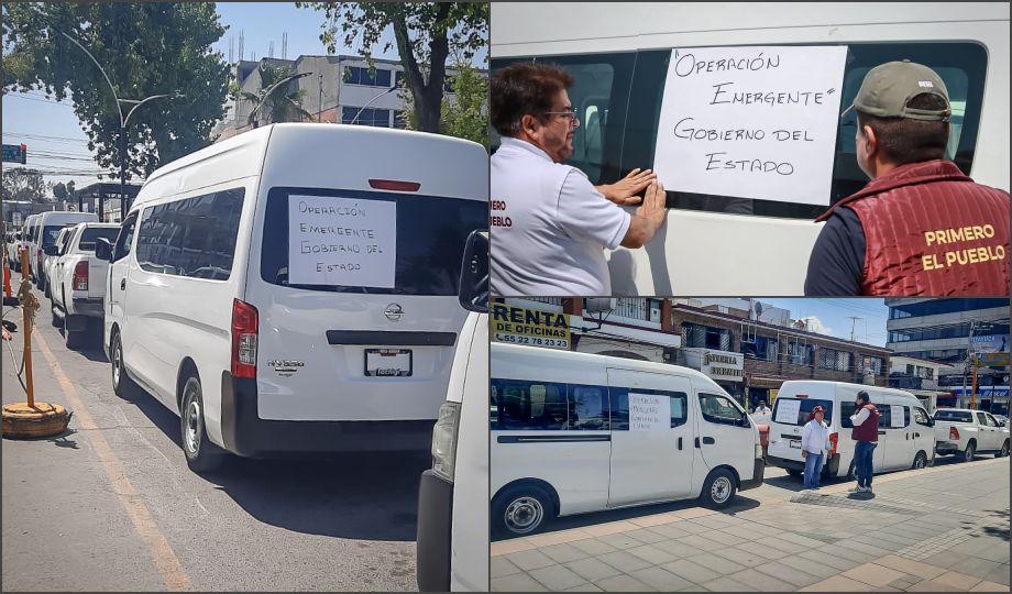 Lanzan operación emergente de movilidad en Tizayuca con transporte público operado por la SSPH