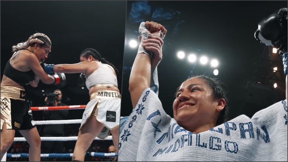 #Video: Boxeadora hidalguense vence con paliza a la histórica 'Barby' Juárez