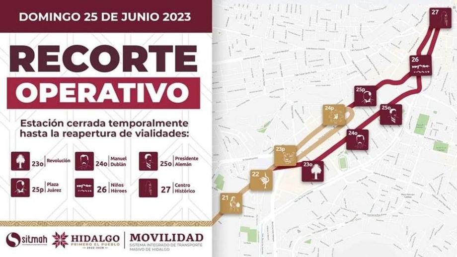 Habrá cierre de calles y recortes operativos del Tuzobús por carrera atlética este domingo en Pachuca