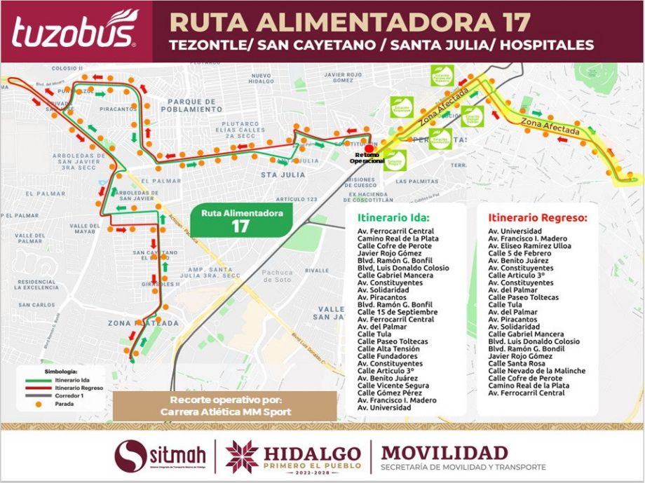 Habrá cierre de 12 estaciones y desvíos temporales en 6 rutas del Tuzobús