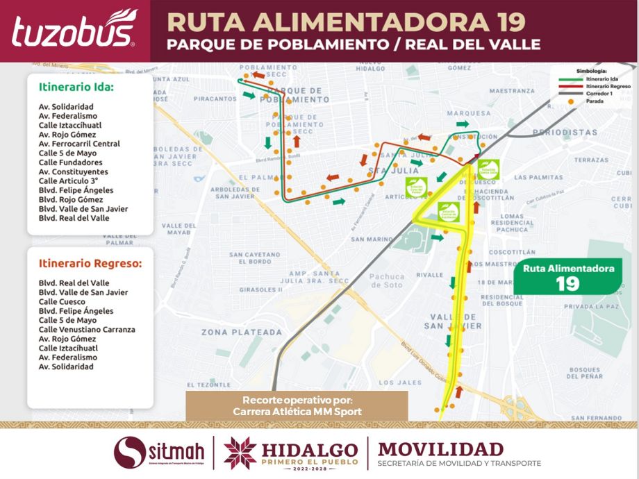 Habrá cierre de 12 estaciones y desvíos temporales en 6 rutas del Tuzobús