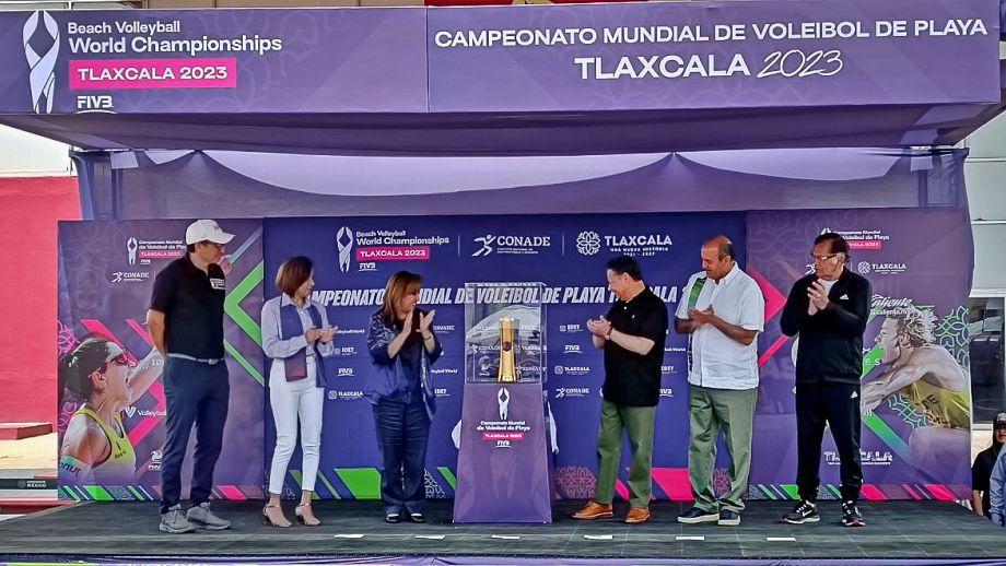 Llega a Pachuca el Trophy Tour del Campeonato Mundial de Voleibol de Playa