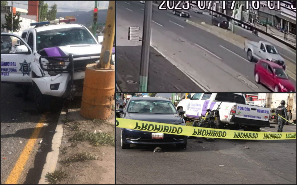 Momento del fatal accidente en Tulancingo que dejó sin vida a una motociclista | VIDEO