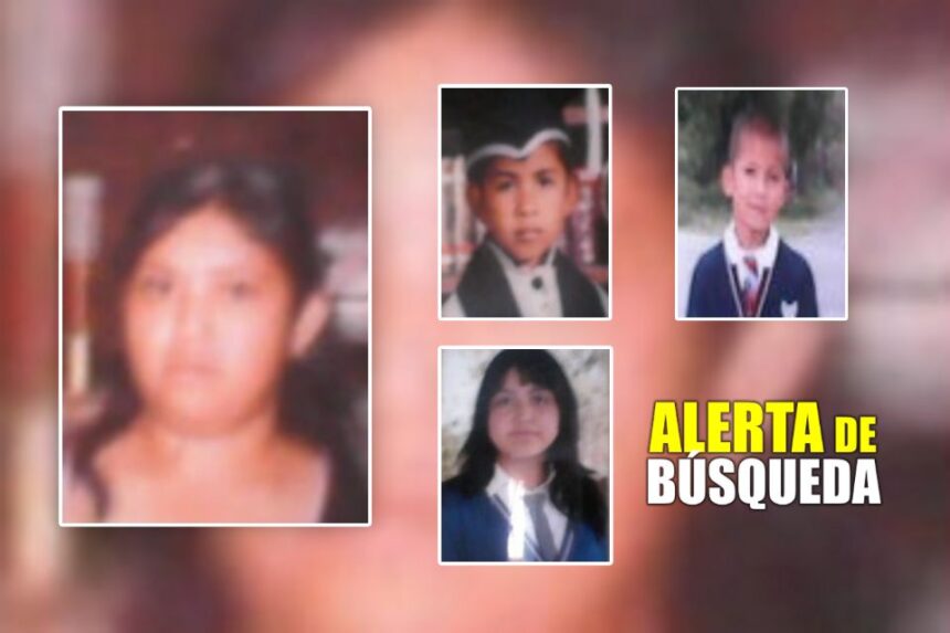 Desaparecen mujer y sus tres hijos en Zempoala; autoridades emiten fichas para encontrarlos