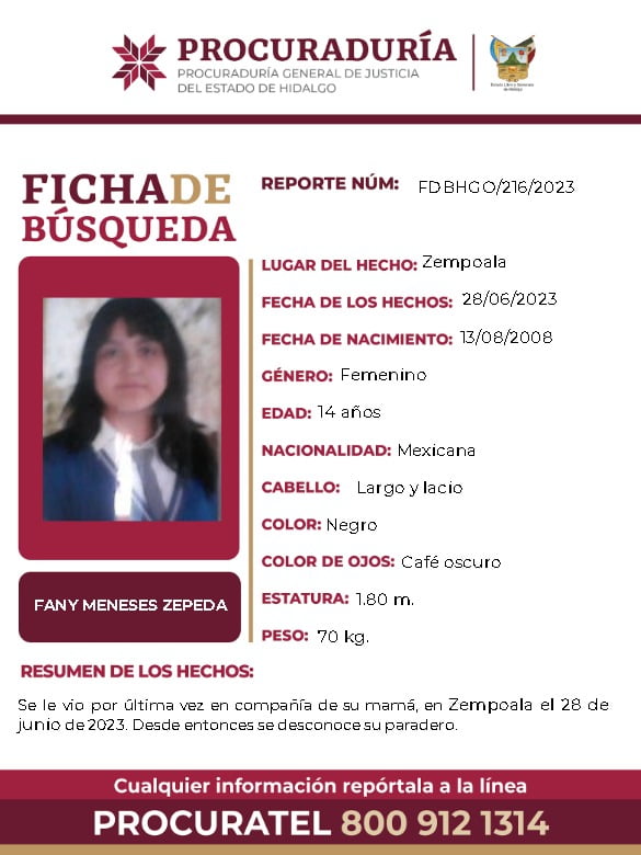 Desaparecen mujer y sus tres hijos en Zempoala; autoridades emiten fichas para encontrarlos