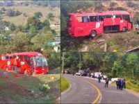Se desbarranca autobús ADO con pasajeros en Hidalgo; hay 19 personas lesionadas