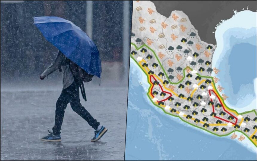 #Clima 🌧️ Pronostican más lluvias en Hidalgo para este 25 de julio