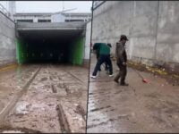 #Video 😧 Así quedó el paso deprimido del Tuzobús luego de la lluvia del viernes