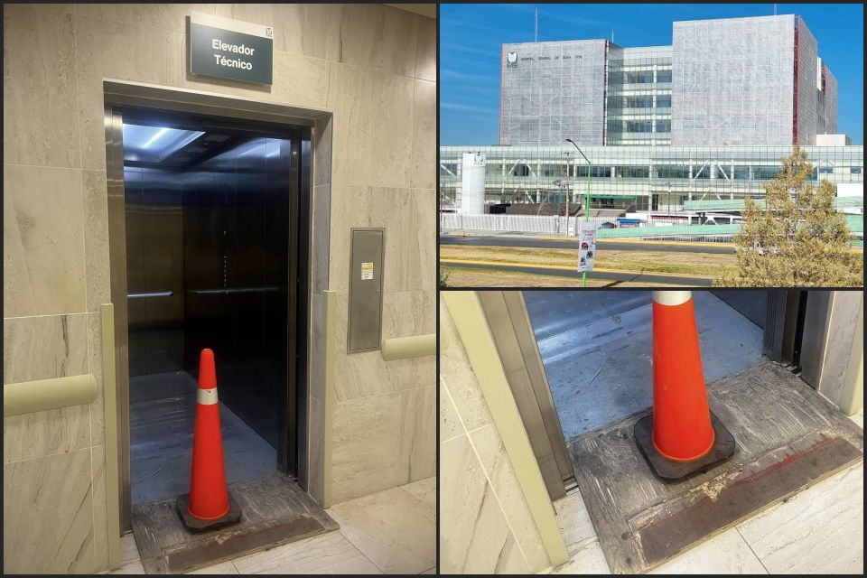 Preocupa estado de elevadores en IMSS de Pachuca... "no queremos que pase lo de Playa del Carmen"