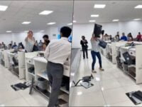 #LadyAeropuerto: Iracunda mujer causa destrozos en mostrador del AICM (video)