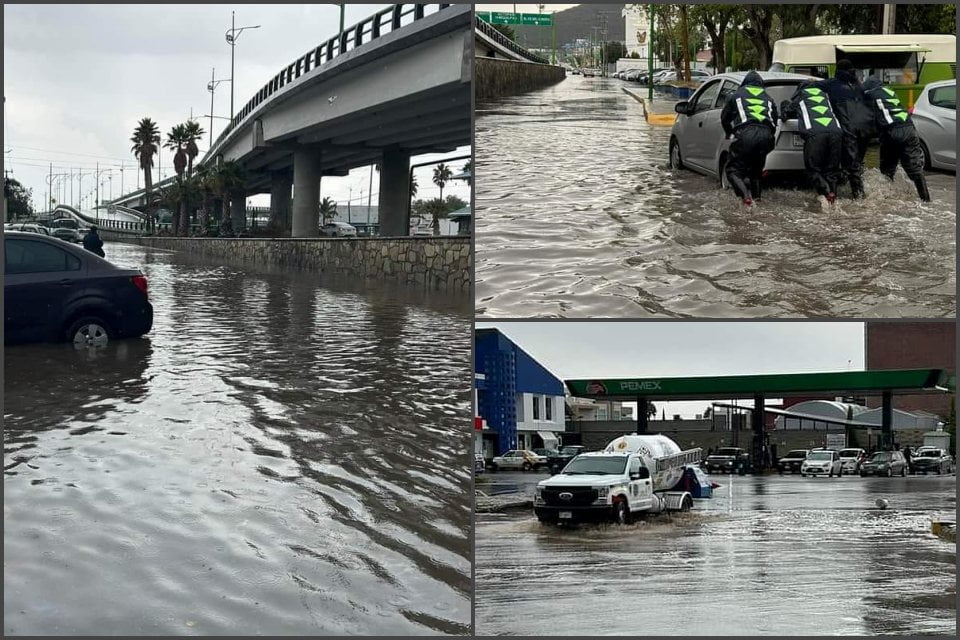 #Fotos 🌧️ Fugaz lluvia deja afectaciones en Pachuca este 27 de julio