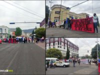 Estudiantes de El Mexe bloquean calles de Pachuca