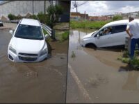 #Cuidado ❗ Megabache en el sur de Pachuca, auténtica trampa para automovilistas