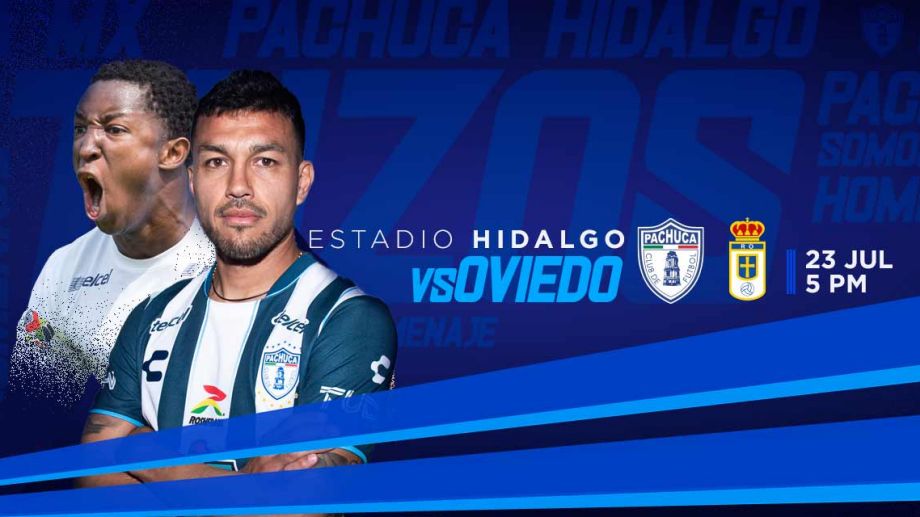 Amistoso internacional: Pachuca vs. Real Oviedo, en el estadio Hidalgo