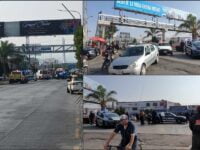 Patrulla accidentada deja policías lesionados y caos en la Supervía Colosio