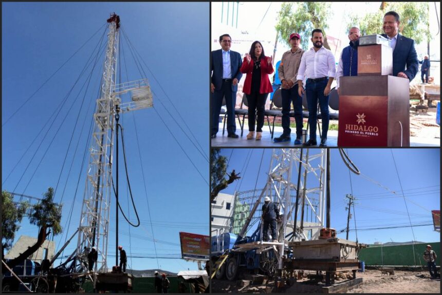 Arranca perforación de 6 pozos en colonias de Pachuca para solucionar desabasto de agua