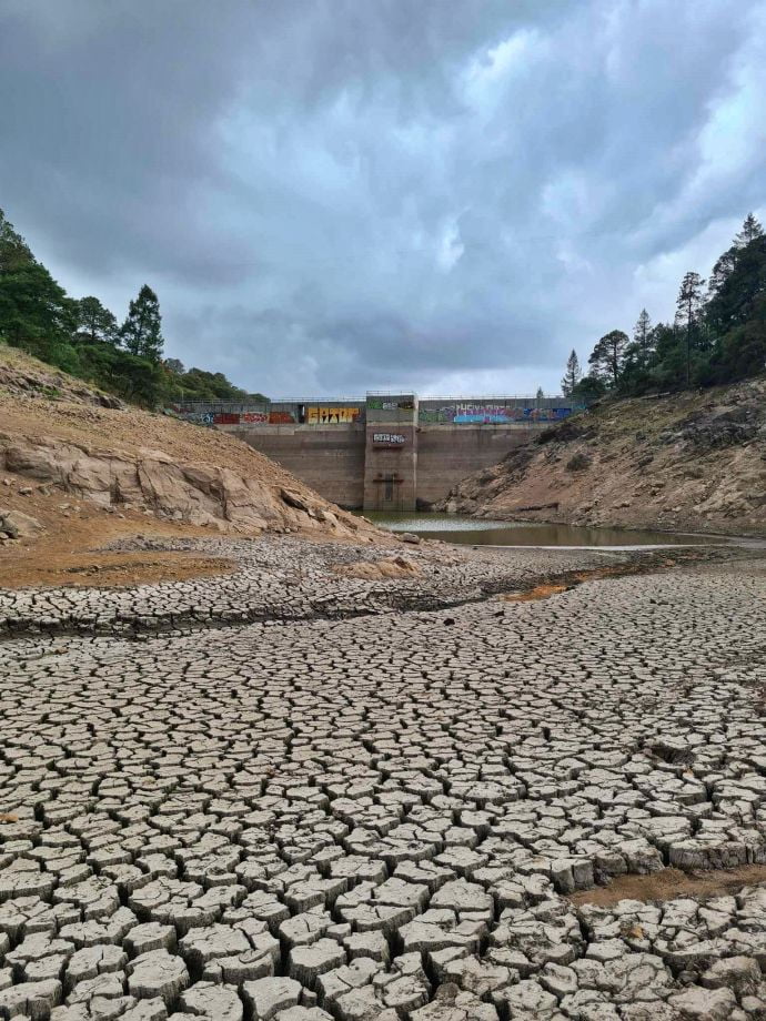 ¡Triste! 😨 Se seca la Presa Jaramillo, el tesoro escondido de Pachuca