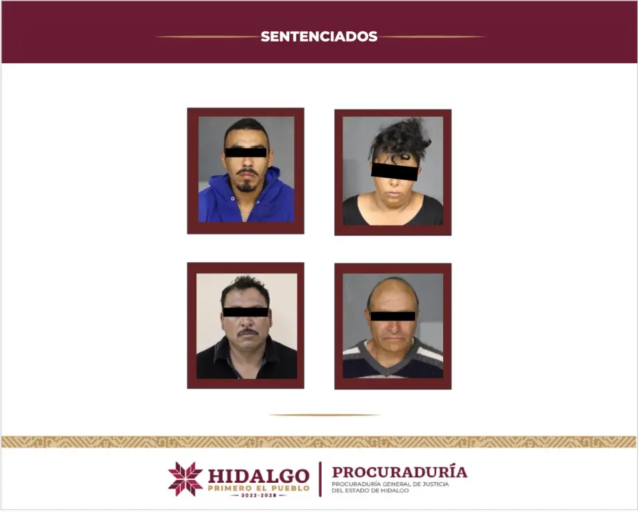 Dictan fuerte sentencia a secuestradores en Hidalgo: 80 años de prisión