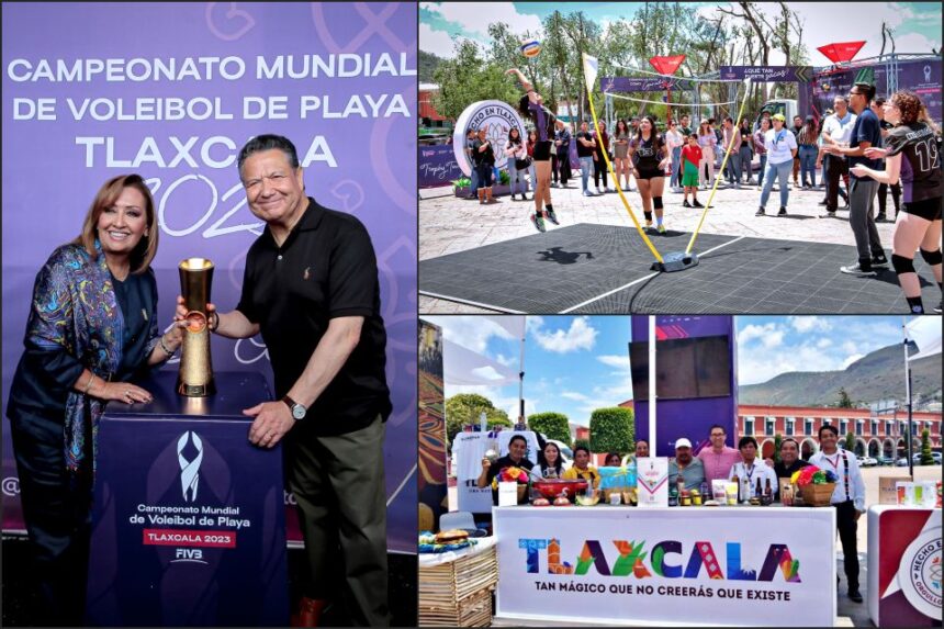 Llega a Pachuca el Trophy Tour del Campeonato Mundial de Voleibol de Playa