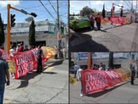 #Ojo ❗ Comerciantes, inconformes con ciclovía, bloquean avenida de Pachuca
