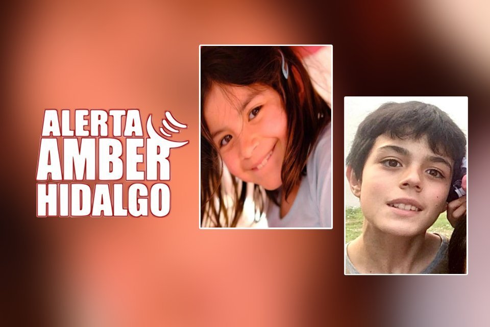 #AlertaAmber ⚠️ Desaparecen hermanitos en Hidalgo; piden ayuda para encontrarlos
