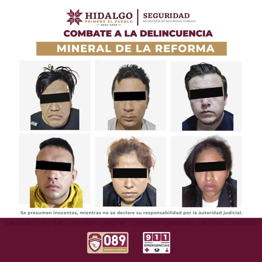 Atrapan en Mineral de la Reforma a integrantes de "Los Hijos del Diablo"