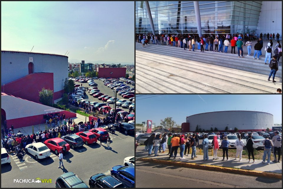 #Furor 😱 Así las filas en el inicio de venta de boletos del Palenque Pachuca 2023