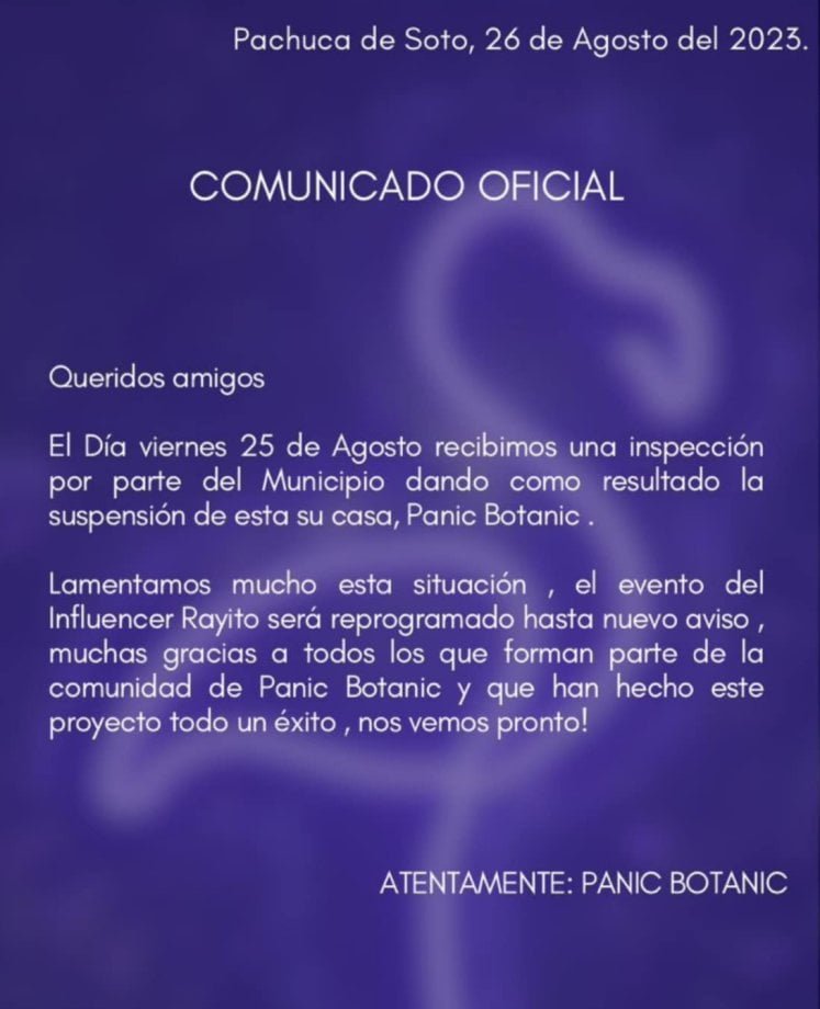 Clausuran bar de Pachuca previo a la presentación de influencer Rayito