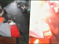 #Video ⚡ Impacta rayo en el centro de Pachuca, frente a la iglesia de La Asunción