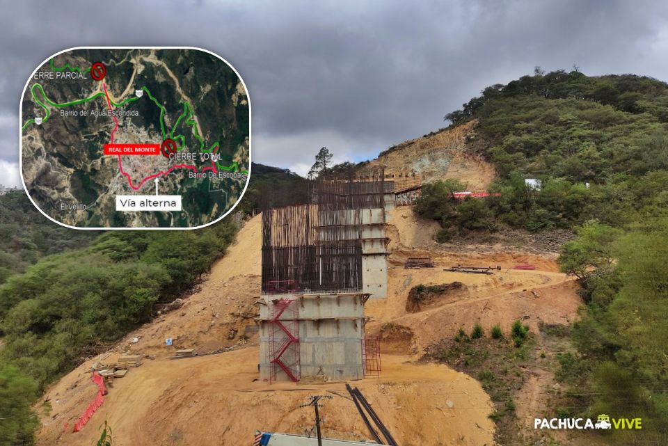 #Ojo 🚧 Hay cierres totales en la carretera Real del Monte - Huasca