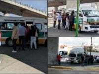 Chocan urvan con pasajeros y tráiler en la 11 de Julio