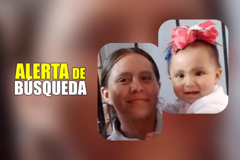 Desaparecen joven madre y su pequeña hija en Pachuca; piden ayuda para encontrarlas