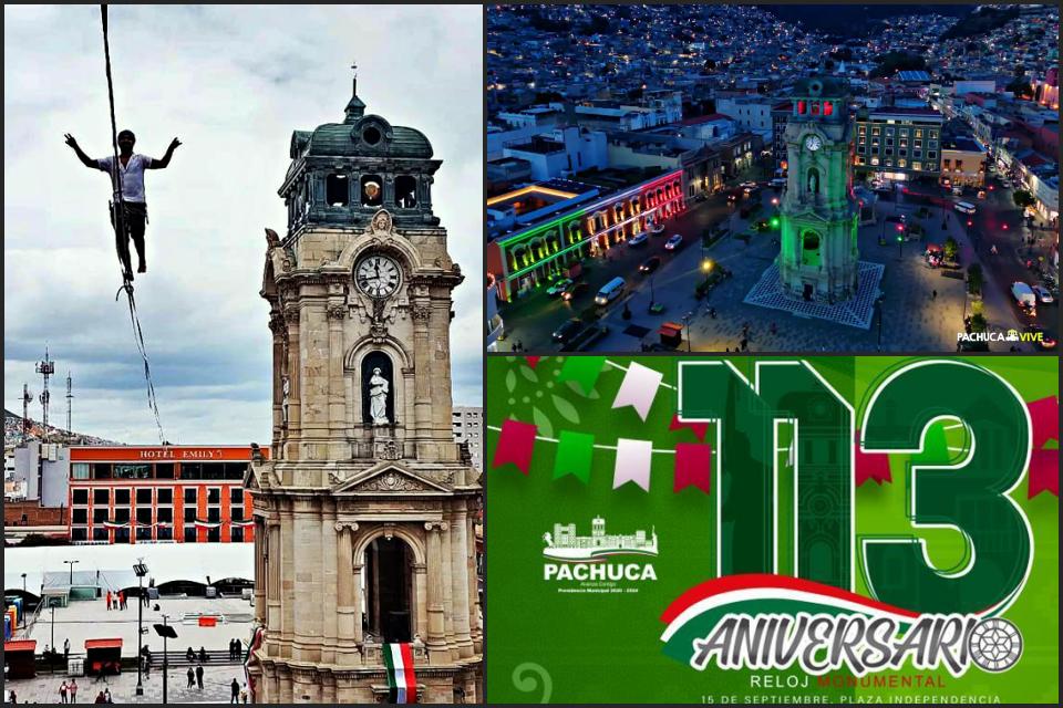 Celebración del 113 aniversario del Reloj Monumental de Pachuca: programa de actividades