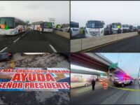 ¡Paralizada! Transportistas de Tizayuca realizan megabloqueo en la México-Pachuca